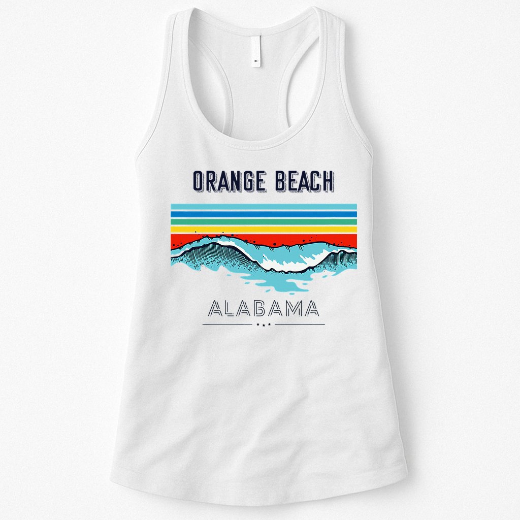 Orange Beach Souvenir Alabama Reminder Womens Tank Top