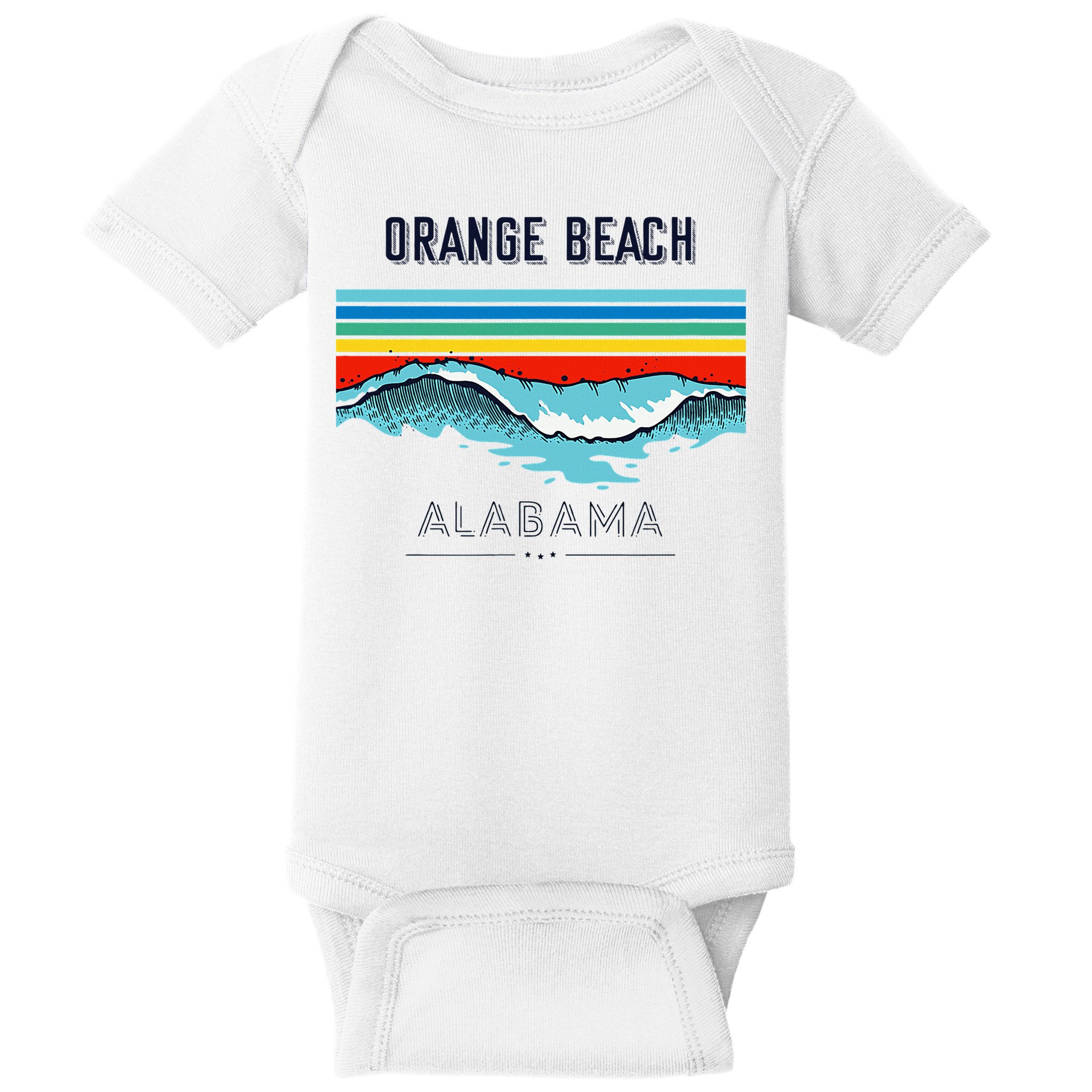 Orange Beach Souvenir Alabama Reminder Baby Bodysuit
