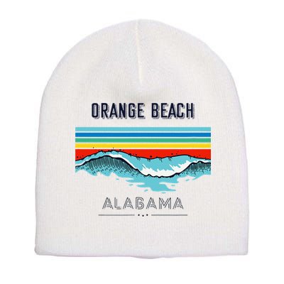 Orange Beach Souvenir Alabama Reminder Short Acrylic Beanie