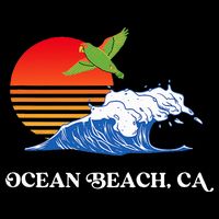 Ocean Beach San Diego California Sunset Ob Parrot Cooling Performance Crew T-Shirt