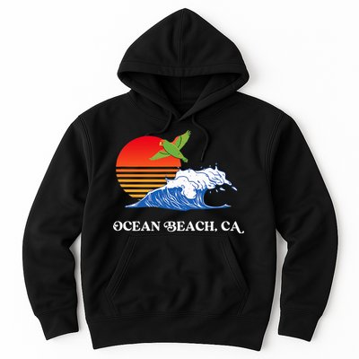 Ocean Beach San Diego California Sunset Ob Parrot Hoodie