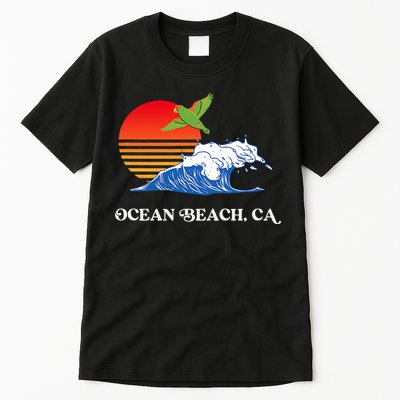 Ocean Beach San Diego California Sunset Ob Parrot Tall T-Shirt