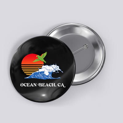 Ocean Beach San Diego California Sunset Ob Parrot Button