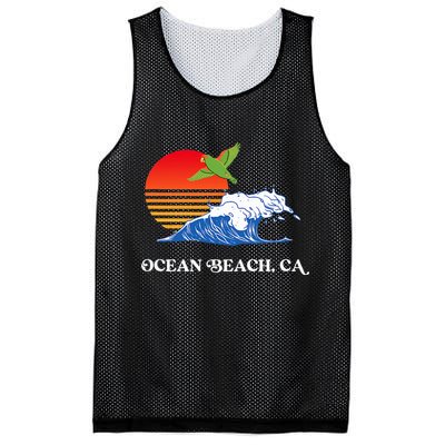 Ocean Beach San Diego California Sunset Ob Parrot Mesh Reversible Basketball Jersey Tank
