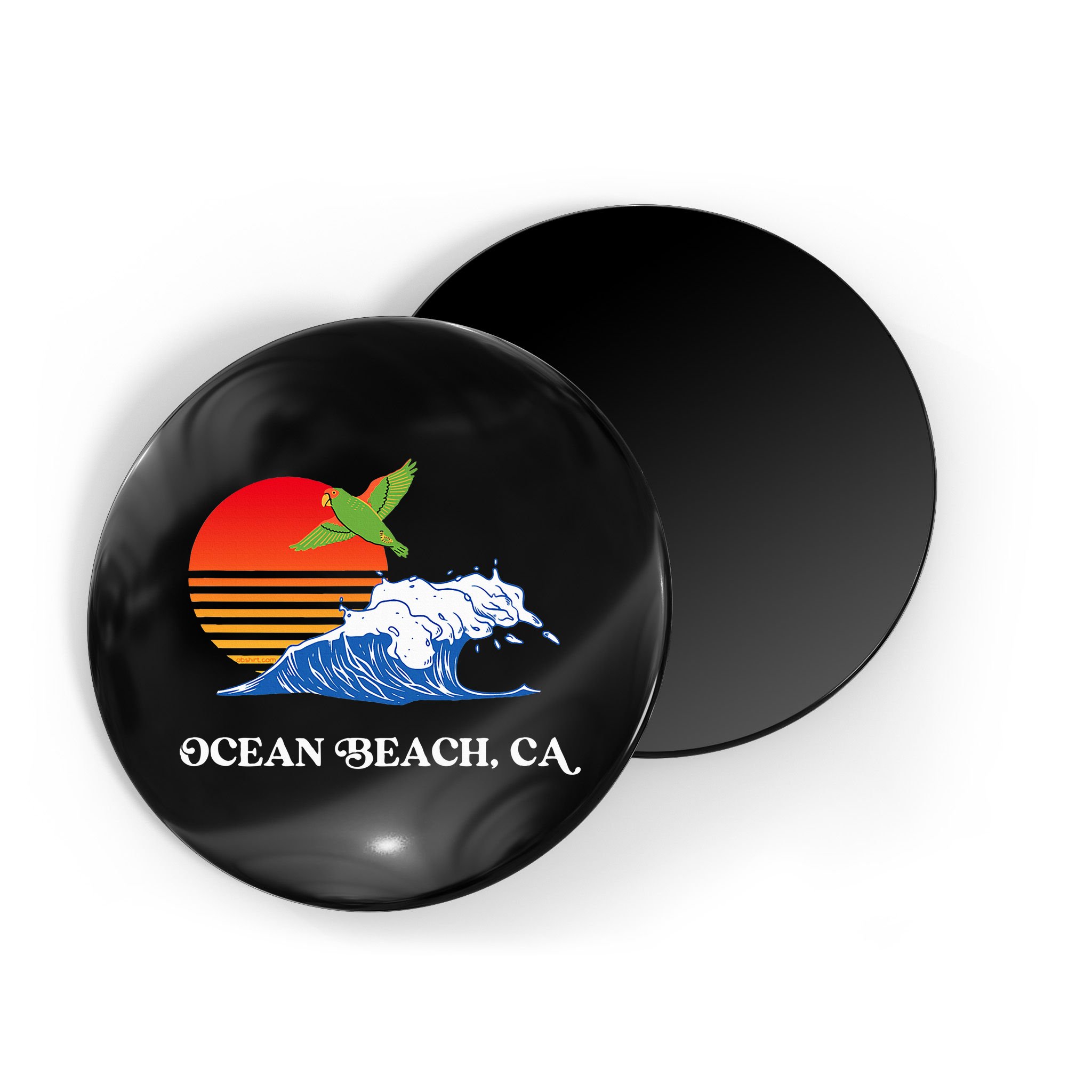 Ocean Beach San Diego California Sunset Ob Parrot Magnet