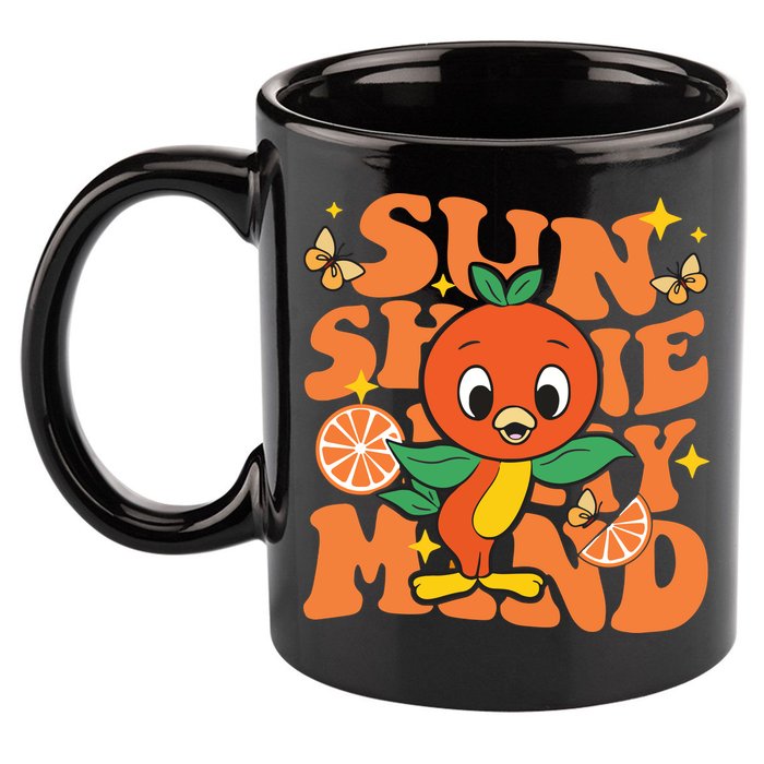 Orange Bird Sunshine 11oz C Handle Ceramic Mug