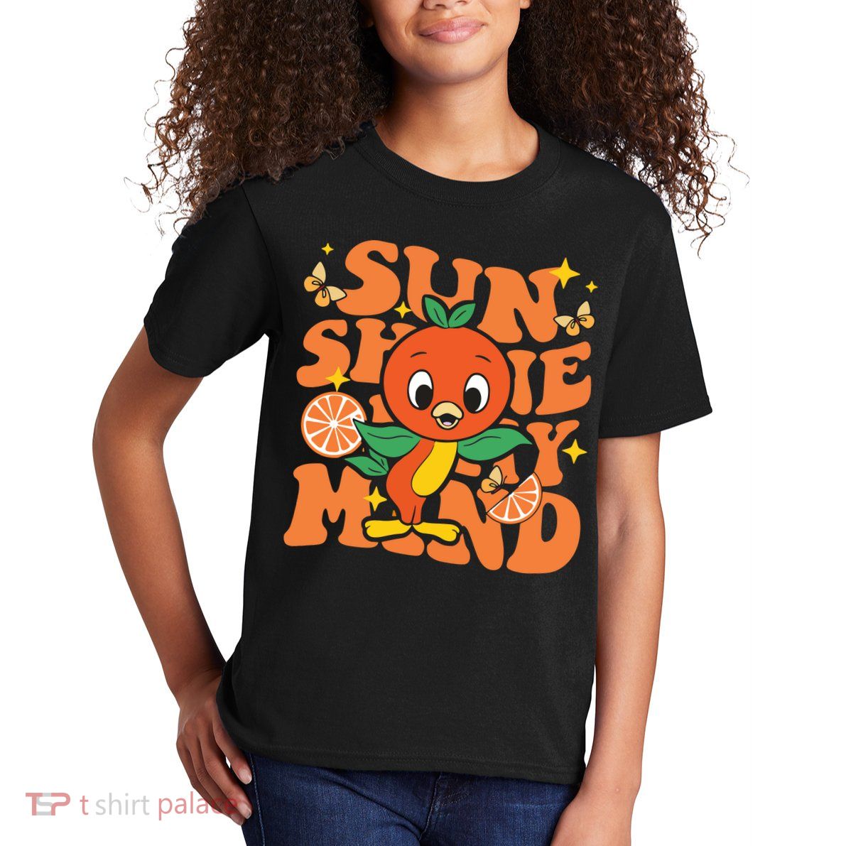 Orange Bird Sunshine Kids T-Shirt