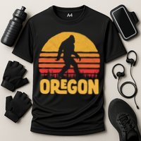 Oregon Bigfoot Sasquatch & Sun Cooling Performance Crew T-Shirt