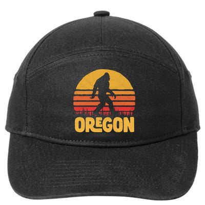 Oregon Bigfoot Sasquatch & Sun 7-Panel Snapback Hat