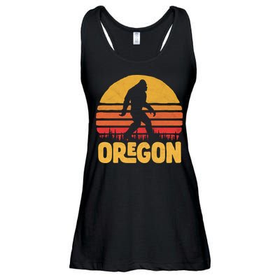 Oregon Bigfoot Sasquatch & Sun Ladies Essential Flowy Tank