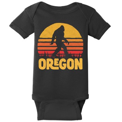Oregon Bigfoot Sasquatch & Sun Baby Bodysuit