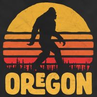 Oregon Bigfoot Sasquatch & Sun Golf Towel