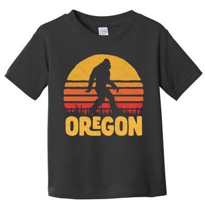 Oregon Bigfoot Sasquatch & Sun Toddler T-Shirt