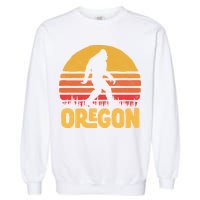 Oregon Bigfoot Sasquatch & Sun Garment-Dyed Sweatshirt