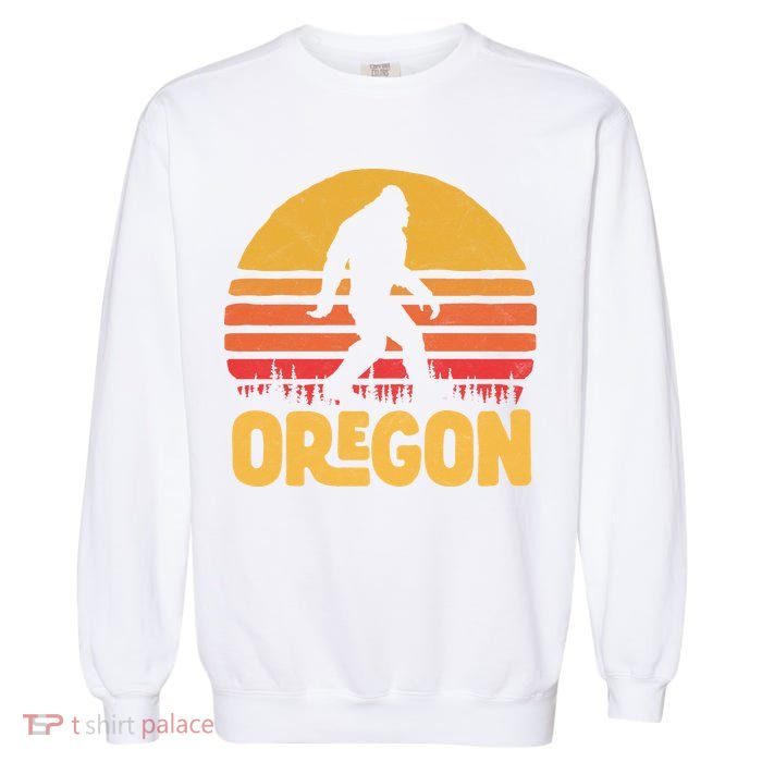 Oregon Bigfoot Sasquatch & Sun Garment-Dyed Sweatshirt