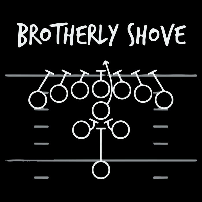 Official Brotherly Shove Drawstring Bag
