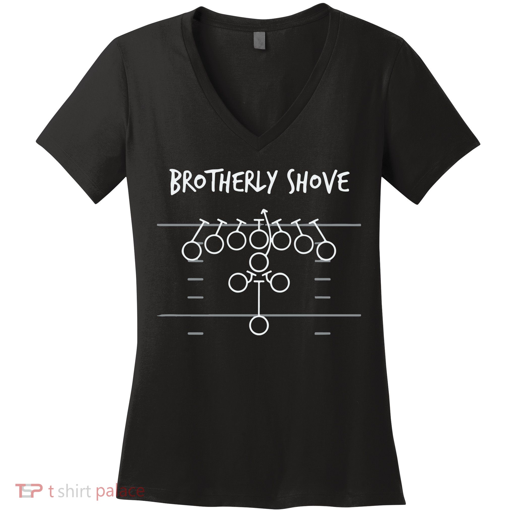 Official Brotherly Shove Women's V-Neck T-Shirt