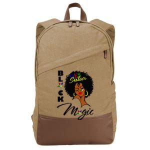 OES Black Sistar Magic Order The Eastern Star Juneteenth Day Cotton Canvas Backpack