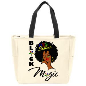 OES Black Sistar Magic Order The Eastern Star Juneteenth Day Zip Tote Bag