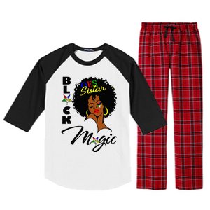 OES Black Sistar Magic Order the Eastern Star Juneteenth Day Raglan Sleeve Pajama Set