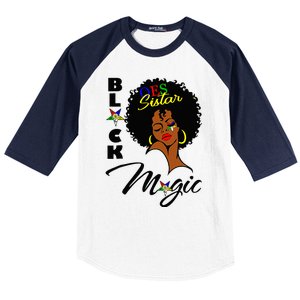 OES Black Sistar Magic Order the Eastern Star Juneteenth Day Baseball Sleeve Shirt