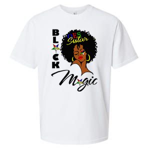 OES Black Sistar Magic Order the Eastern Star Juneteenth Day Sueded Cloud Jersey T-Shirt