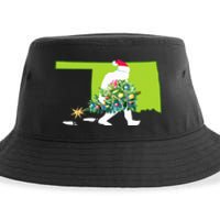 Oklahoma Bigfoot State Christmas Tree Sustainable Bucket Hat