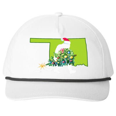 Oklahoma Bigfoot State Christmas Tree Snapback Five-Panel Rope Hat