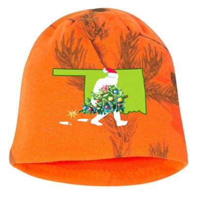 Oklahoma Bigfoot State Christmas Tree Kati - Camo Knit Beanie