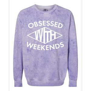 Obsessed With Weekends Colorblast Crewneck Sweatshirt