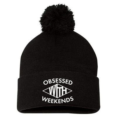 Obsessed With Weekends Pom Pom 12in Knit Beanie