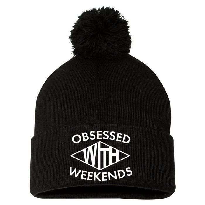 Obsessed With Weekends Pom Pom 12in Knit Beanie