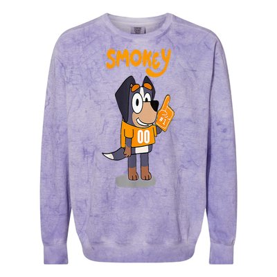 Orange Blooded Tennessee Hound Cartoon Colorblast Crewneck Sweatshirt