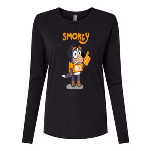 Orange Blooded Tennessee Hound Cartoon Womens Cotton Relaxed Long Sleeve T-Shirt