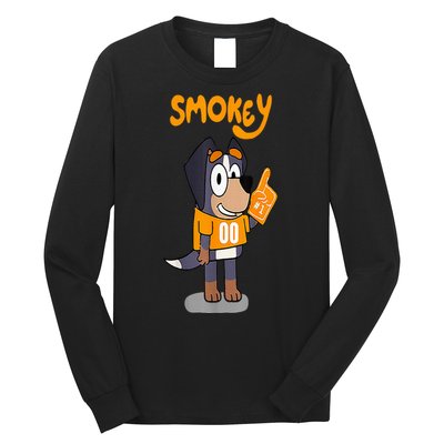 Orange Blooded Tennessee Hound Cartoon Long Sleeve Shirt