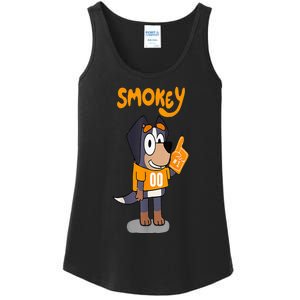 Orange Blooded Tennessee Hound Cartoon Ladies Essential Tank