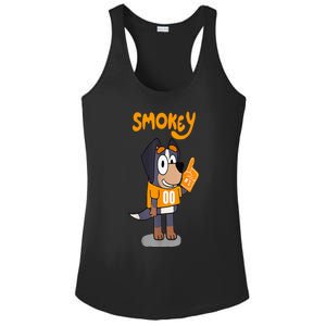 Orange Blooded Tennessee Hound Cartoon Ladies PosiCharge Competitor Racerback Tank