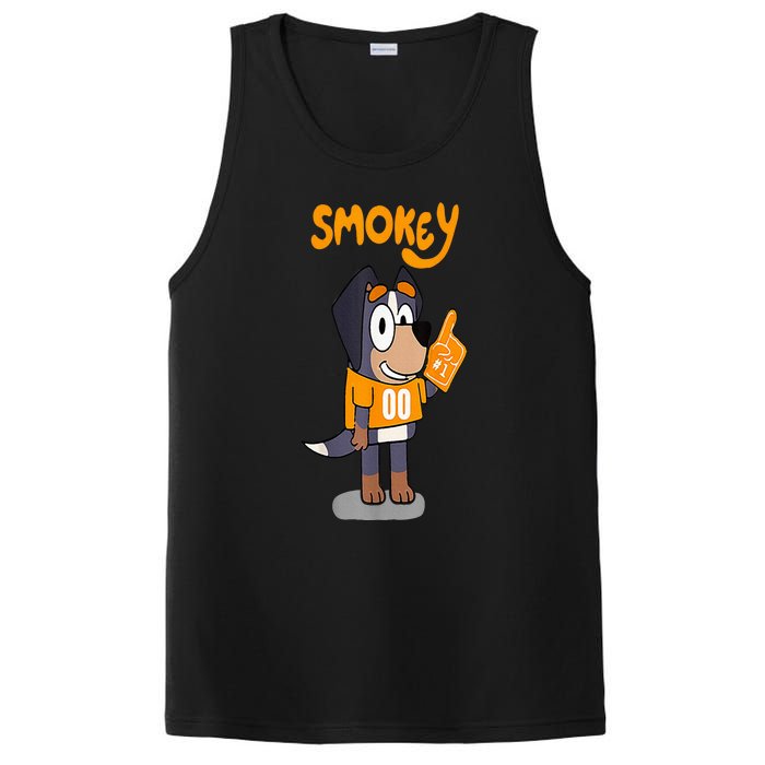 Orange Blooded Tennessee Hound Cartoon PosiCharge Competitor Tank