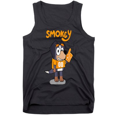 Orange Blooded Tennessee Hound Cartoon Tank Top