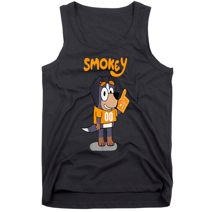 Orange Blooded Tennessee Hound Cartoon Tank Top