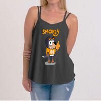 Orange Blooded Tennessee Hound Cartoon Women's Strappy Tank