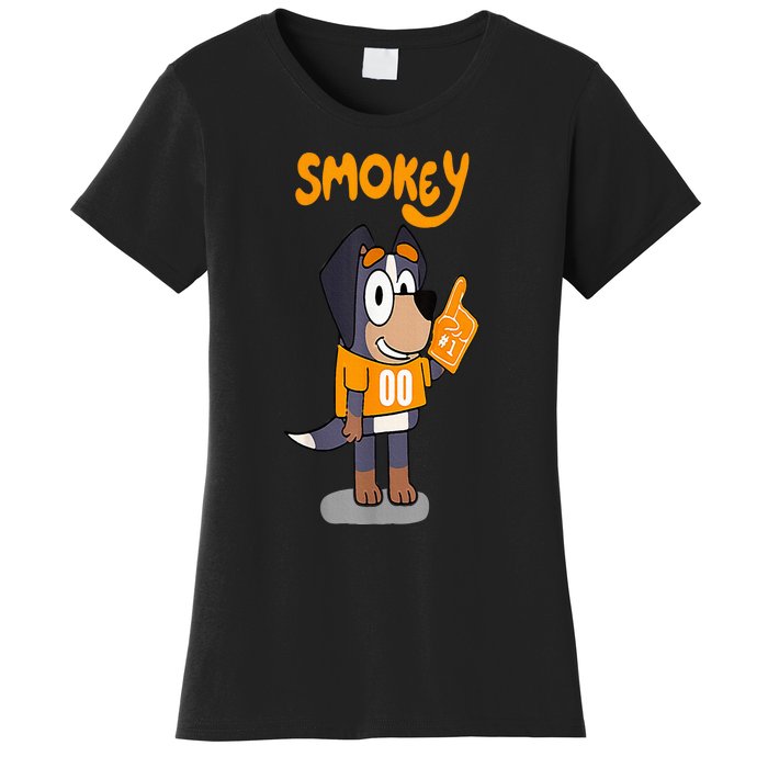 Orange Blooded Tennessee Hound Cartoon Women's T-Shirt