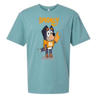 Orange Blooded Tennessee Hound Cartoon Sueded Cloud Jersey T-Shirt