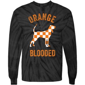 Orange Blooded Tennessee State Pride Tie-Dye Long Sleeve Shirt