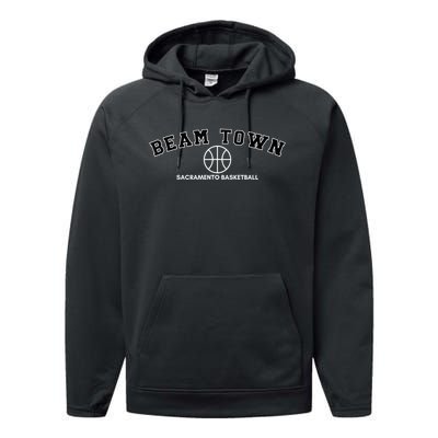 OG Beam Town Sacramento Basketball Performance Fleece Hoodie