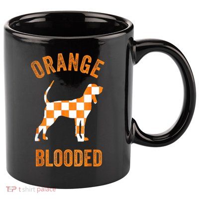 Orange Blooded Tennessee Hound Native Home TN Rocky Top 11oz C Handle Ceramic Mug