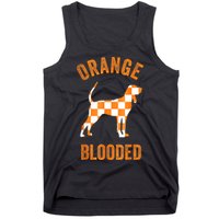 Orange Blooded Tennessee Hound Native Home TN Rocky Top Tank Top