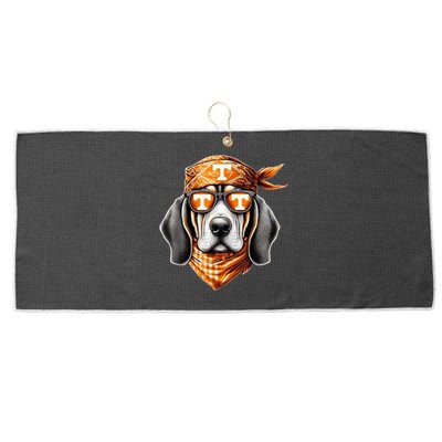 Orange Blooded Tennessee Hound Native Home Tn State Pride Large Microfiber Waffle Golf Towel