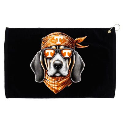 Orange Blooded Tennessee Hound Native Home Tn State Pride Grommeted Golf Towel