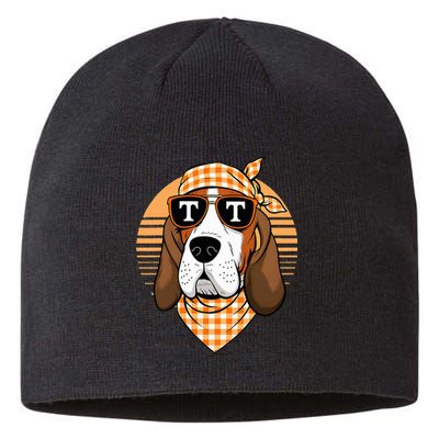 Orange Blooded Tennessee Hound Native Home Tn State Pride Sustainable Beanie